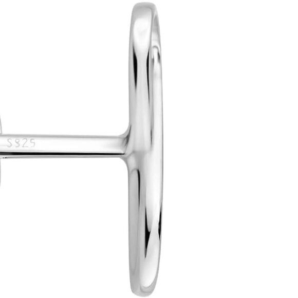 Solid 925 Sterling Silver Earrings for Women - Infinity Stud Earrings - 20145